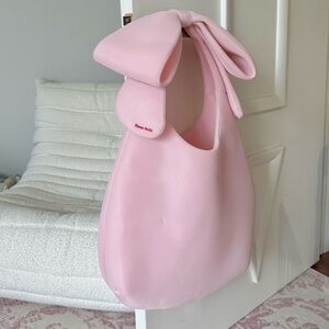 Simone Rocha Oversized Pink Bow Tote Bag